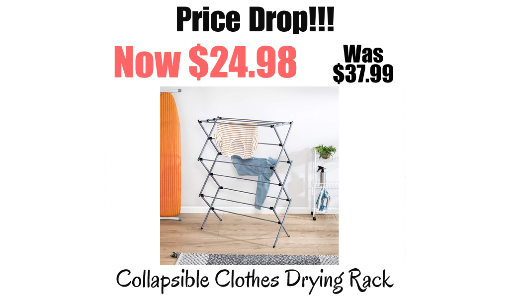 Collapsible Clothes Drying Rack Only $24.98 Shipped on Amazon (Regularly $37.99)