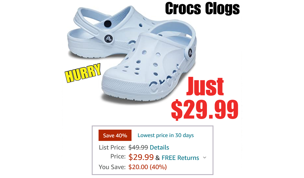 Crocs Clogs Only $29.99 Shipped on Amazon (Regularly $49.99)
