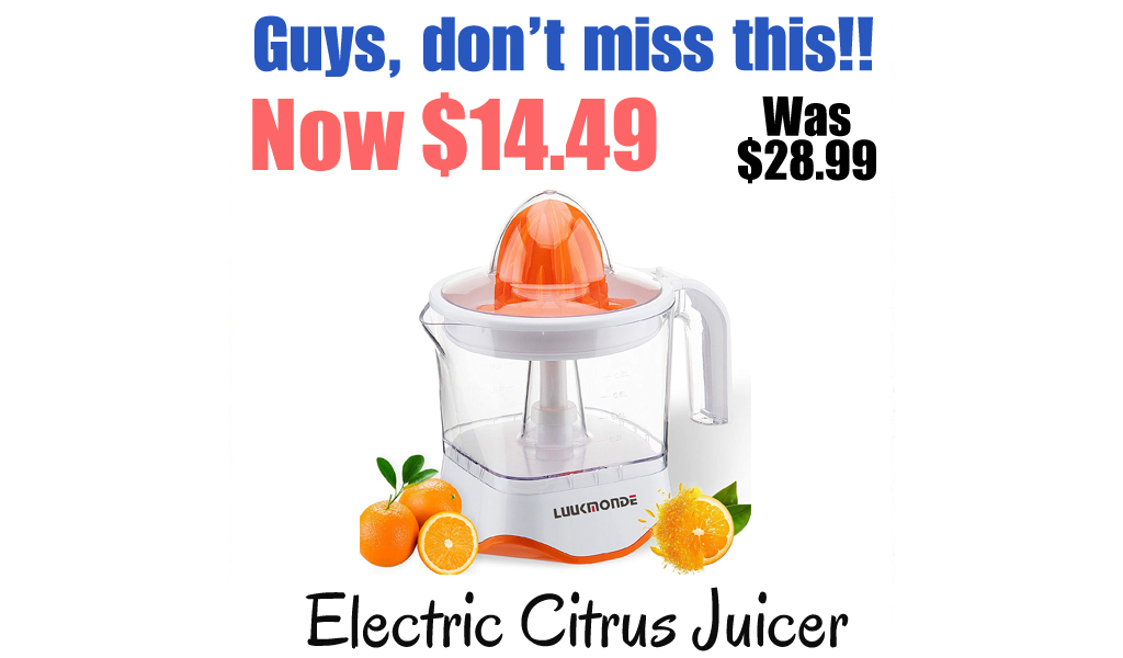 Electric Citrus Juicer Only $14.49 Shipped on Amazon (Regularly $28.99)