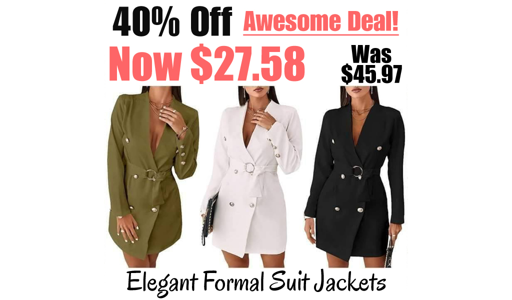 Elegant Formal Suit Jackets Only $27.58 Shipped on Amazon (Regularly $45.97)