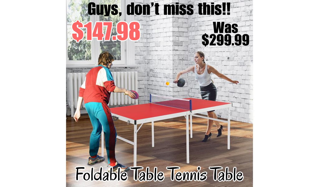 Foldable Table Tennis Table Just $147.98 Shipped on Walmart.com (Regularly $299.99)