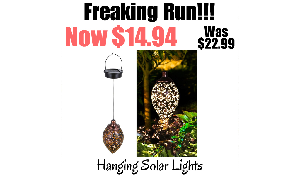 Hanging Solar Lantern Only $14.94 on Amazon | Water & Weather-Resistant