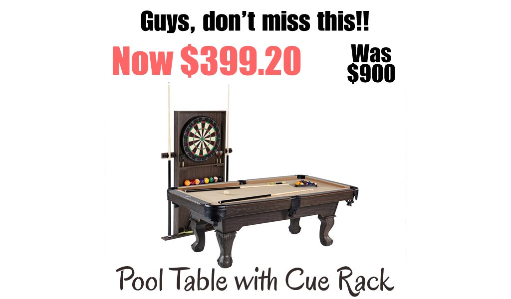 Pool Table with Cue Rack Just $399.20 Shipped on Walmart.com (Regularly $900)