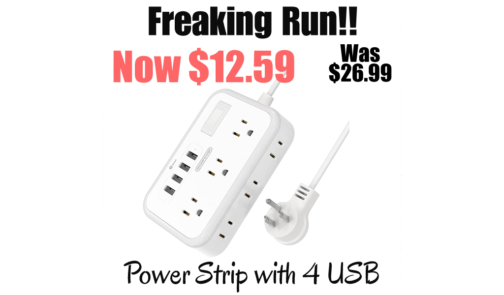 Power Strip with 4 USB Only $12.59 Shipped on Amazon (Regularly $26.99)
