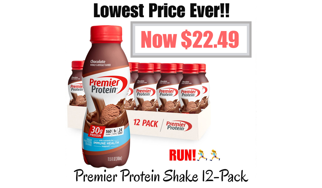 Premier Protein Shake 12-Pack Only $22.49 Shipped on Amazon (Regularly $29.99)