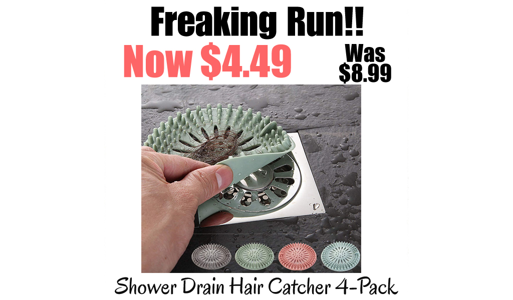 Shower Drain Hair Catcher 4-Pack Only $4.49 Shipped on Amazon (Regularly $8.99)