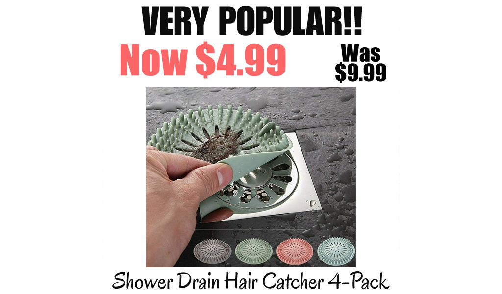 Shower Drain Hair Catcher 4-Pack Only $4.99 Shipped on Amazon (Regularly $9.99)