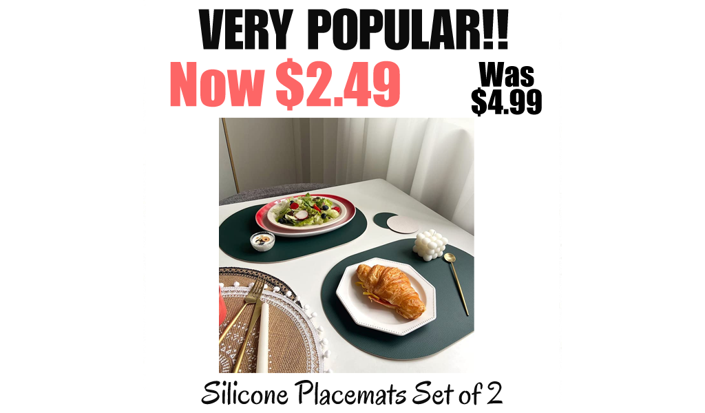 Silicone Placemats Set of 2 Only $2.49 Shipped on Amazon (Regularly $4.99)
