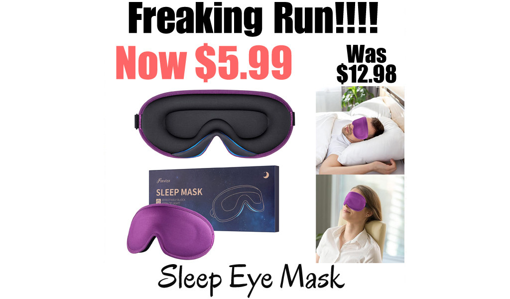 Sleep Eye Mask Only $5.99 Shipped on Amazon (Regularly $12.98)