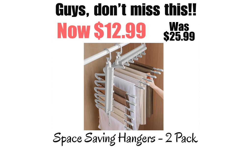 Space Saving Hangers - 2 Pack Only $12.99 Shipped on Amazon (Regularly $25.99)