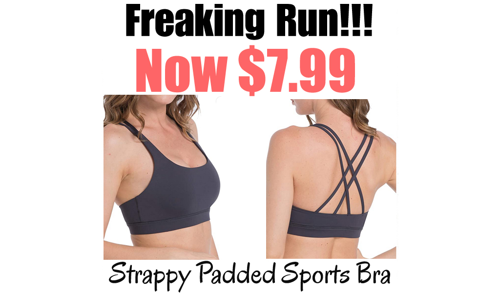Strappy Padded Sports Bra Only $7.99 Shipped on Amazon