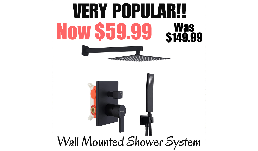 Wall Mounted Shower System Only $59.99 Shipped on Amazon (Regularly $149.99)