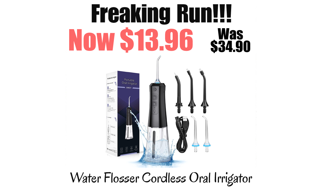 Water Flosser Cordless Oral Irrigator Only $13.96 on Amazon (Regularly $34.90)
