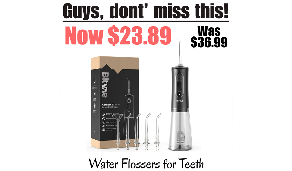 Water Flossers for Teeth Only $23.89 Shipped on Amazon (Regularly $36.99)