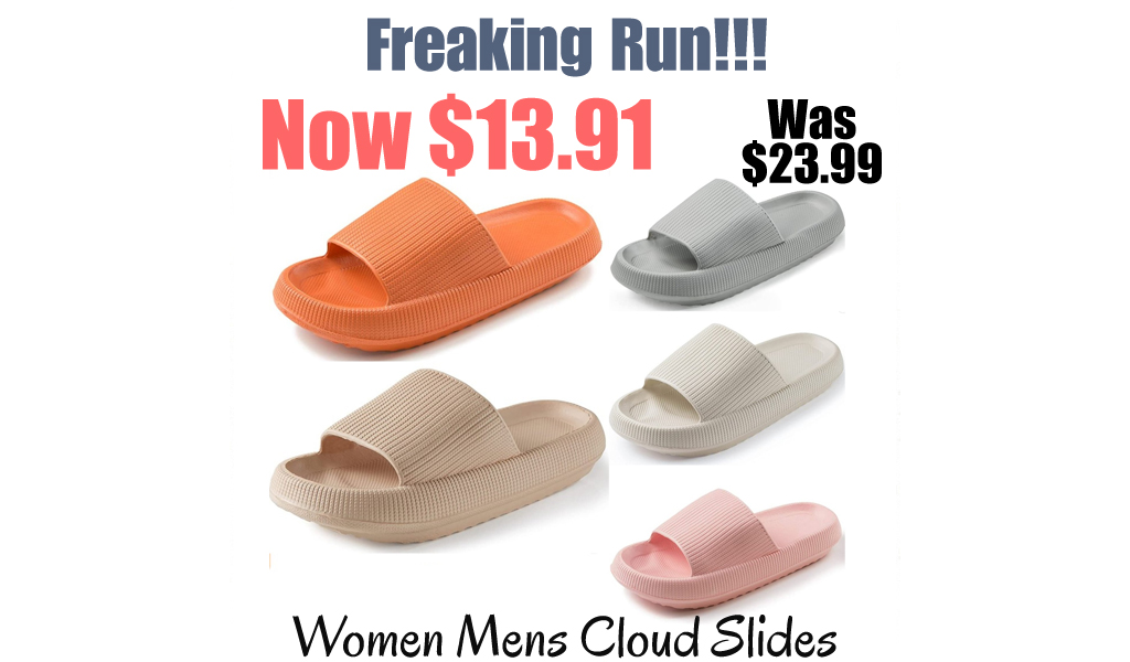 Women Mens Cloud Slides Only $13.91 Shipped on Amazon (Regularly $23.99)