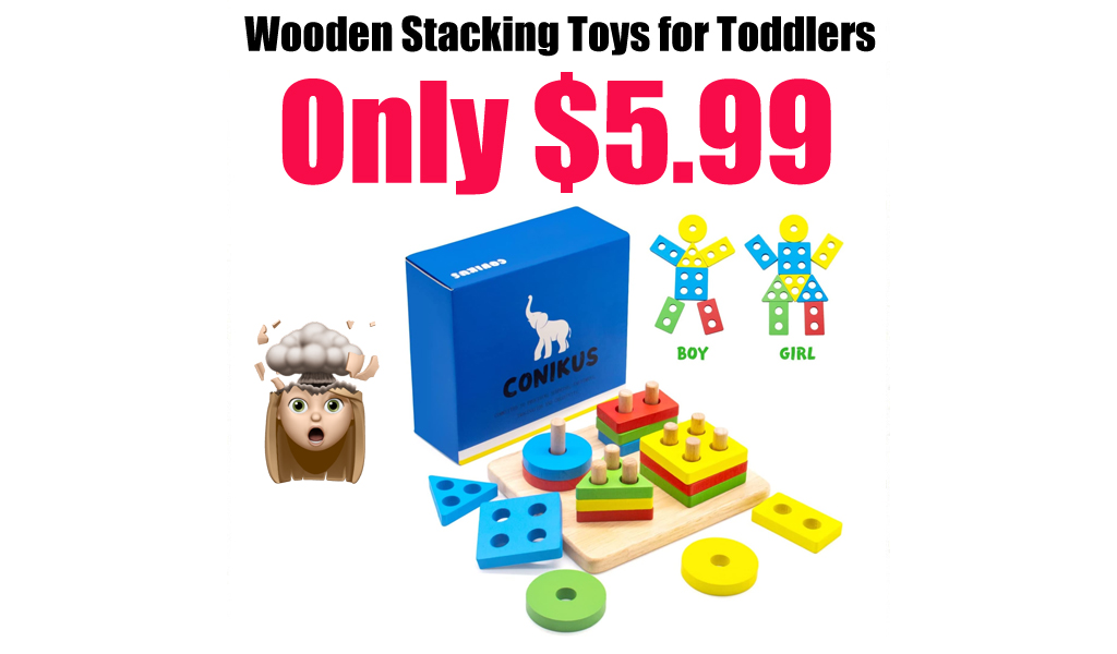 Wooden Stacking Toys for Toddlers Only $5.99 Shipped on Amazon (Regularly $11.99)