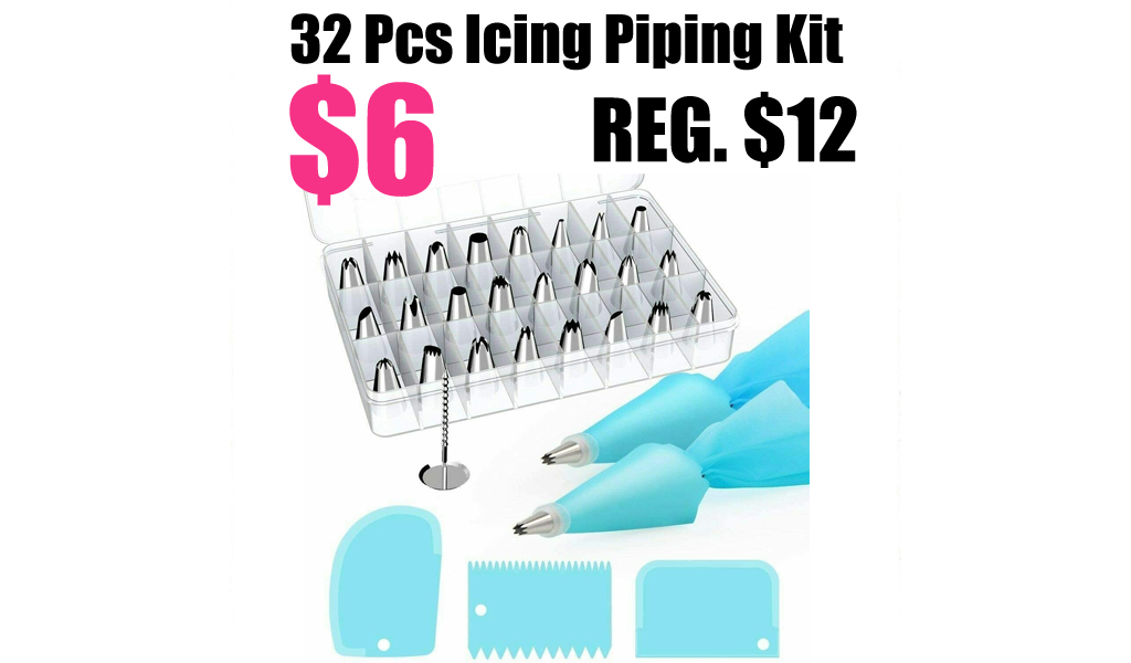 32 Pcs Icing Piping Kit Only $6 Shipped on Amazon (Regularly $12)