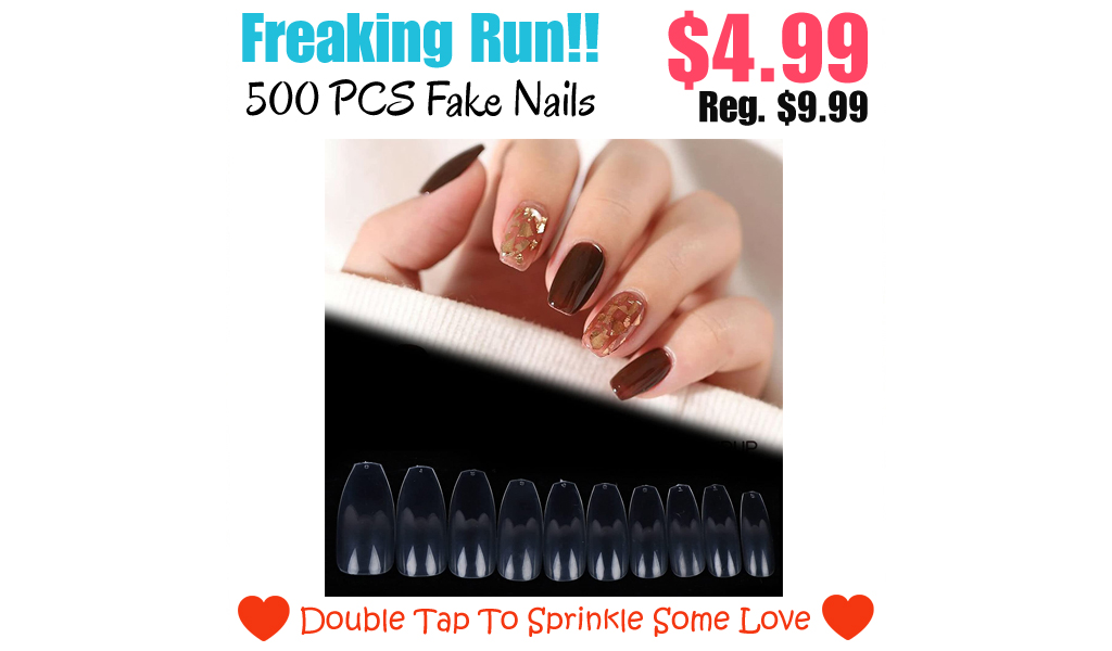 500 PCS Fake Nails Only $4.99 Shipped on Amazon (Regularly $9.99)