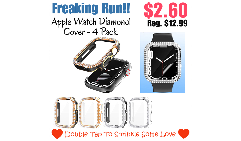 Apple Watch Diamond Cover - 4 Pack Only $2.60 Shipped on Amazon (Regularly $12.99)