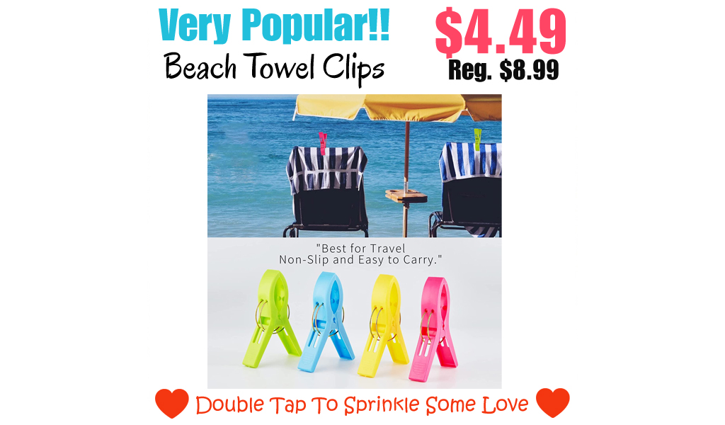 Beach Towel Clips Only $4.49 Shipped on Amazon (Regularly $8.99)