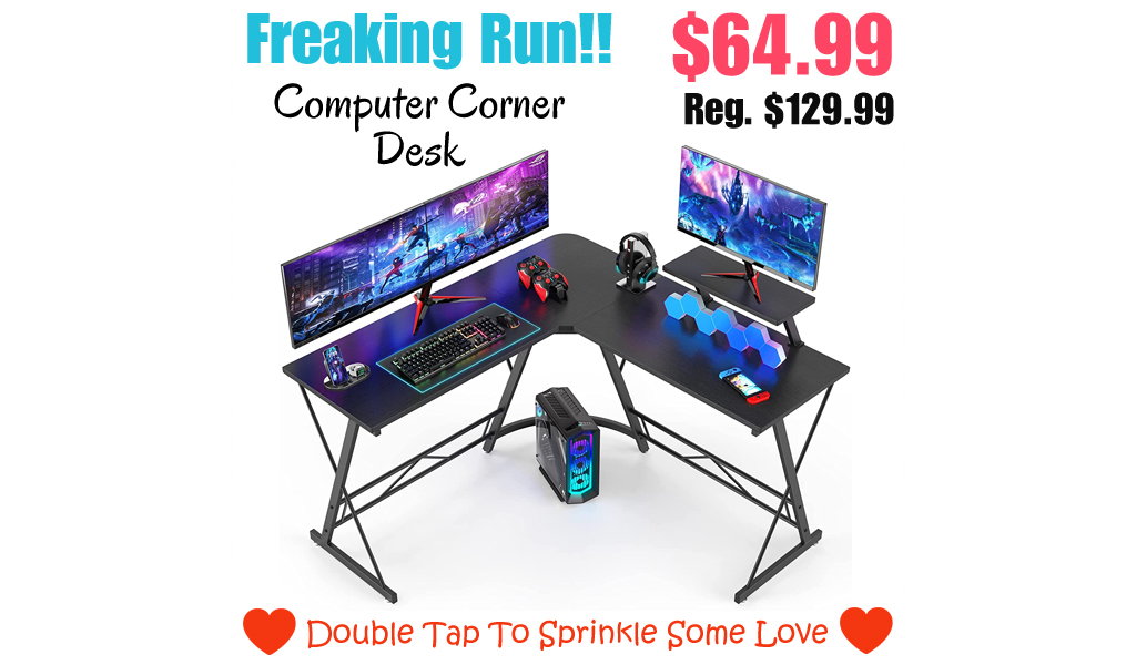 Computer Corner Desk Only $64.99 Shipped on Amazon (Regularly $129.99)