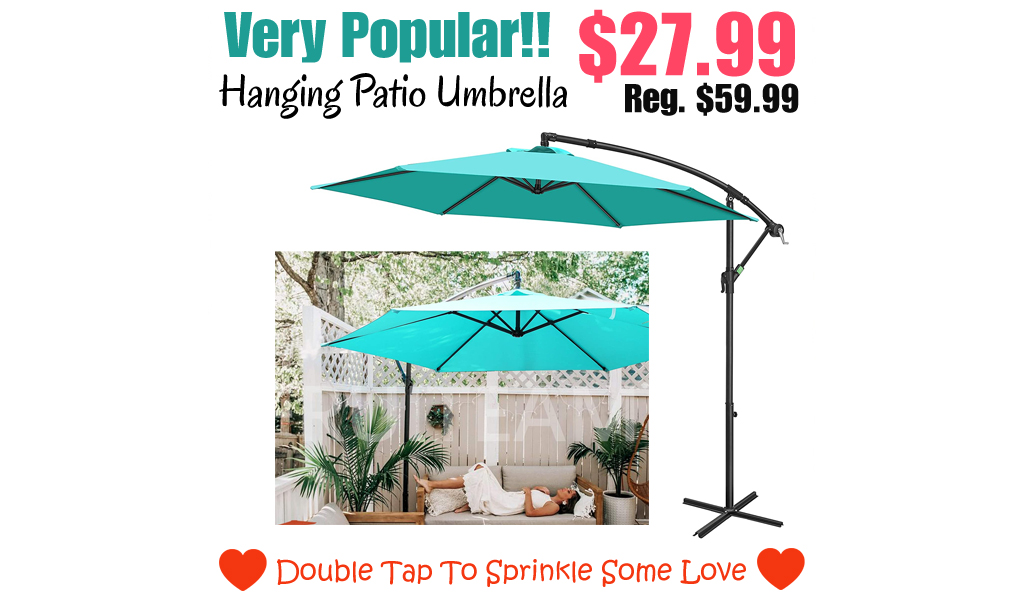 Hanging Patio Umbrella Only $27.99 Shipped on Amazon (Regularly $59.99)