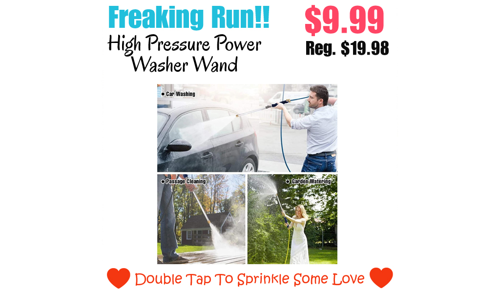 High Pressure Power Washer Wand Only $9.99 Shipped on Amazon (Regularly $19.98)