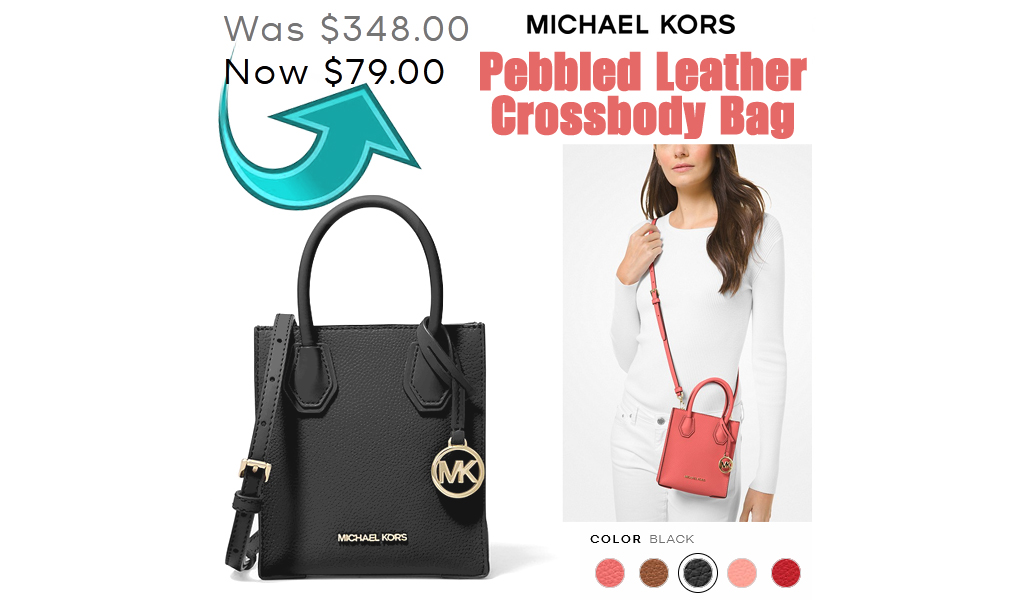 Michael Kors Pebbled Leather Crossbody Bag Only $79 Shipped (Regularly $348)