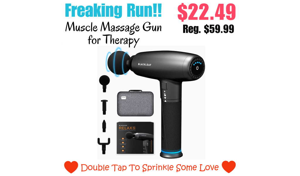 Muscle Massage Gun for Therapy Only $22.49 Shipped on Amazon (Regularly $59.99)
