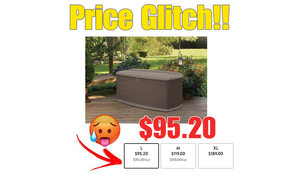 Rubbermaid Outdoor Large Deck Box with Seat Only $95.20 Shipped on Walmart.com (Regularly $119)