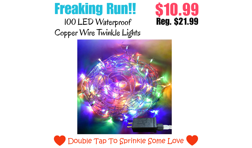 100 LED Waterproof Copper Wire Twinkle Lights Only $10.99 Shipped on Amazon (Regularly $21.99)