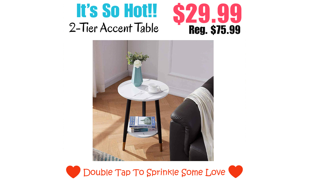 2-Tier Accent Table Only $29.99 Shipped on Amazon (Regularly $75.99)