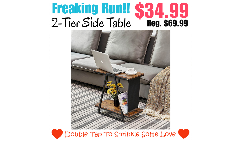 2-Tier Side Table Only $34.99 Shipped on Amazon (Regularly $69.99)