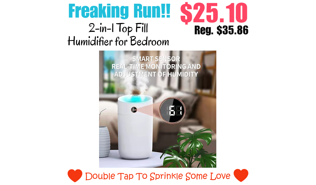 2-in-1 Top Fill Humidifier for Bedroom Only $25.10 Shipped on Amazon (Regularly $35.86)