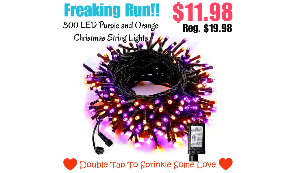 300 LED Purple and Orange Christmas String Lights Only $11.98 Shipped on Amazon (Regularly $19.98)