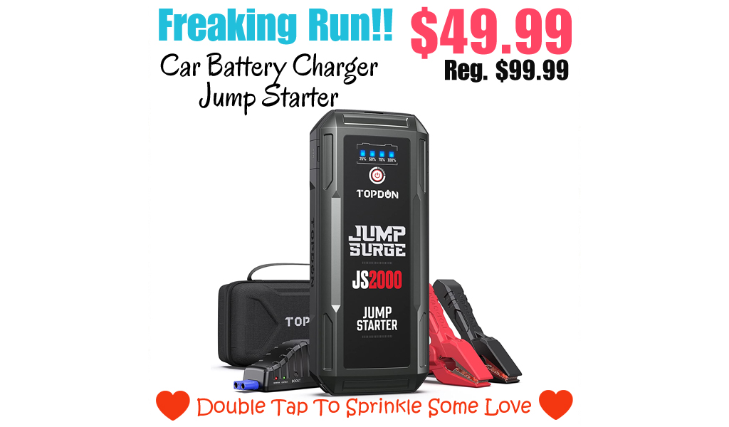 Car Battery Charger Jump Starter Only $49.99 Shipped on Amazon (Regularly $99.99)