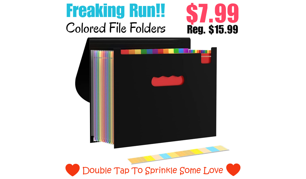 Colored File Folders Only $7.99 Shipped on Amazon (Regularly $15.99)