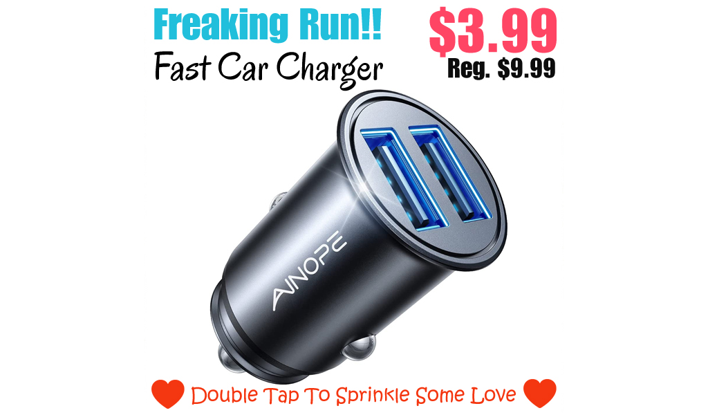 Fast Car Charger Only $3.99 Shipped on Amazon (Regularly $9.99)