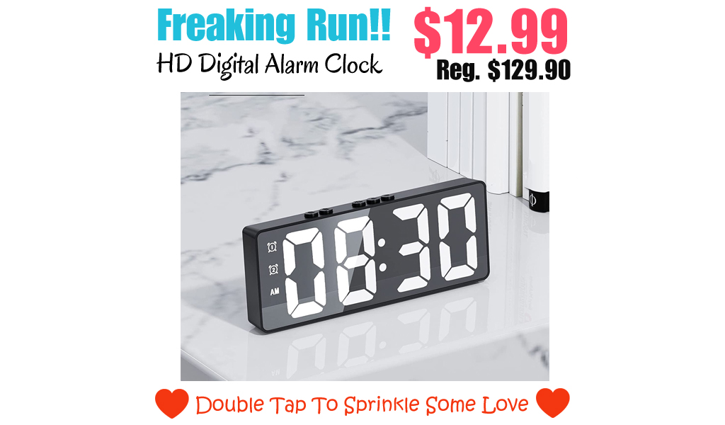HD Digital Alarm Clock Only $12.99 Shipped on Amazon (Regularly $129.90)