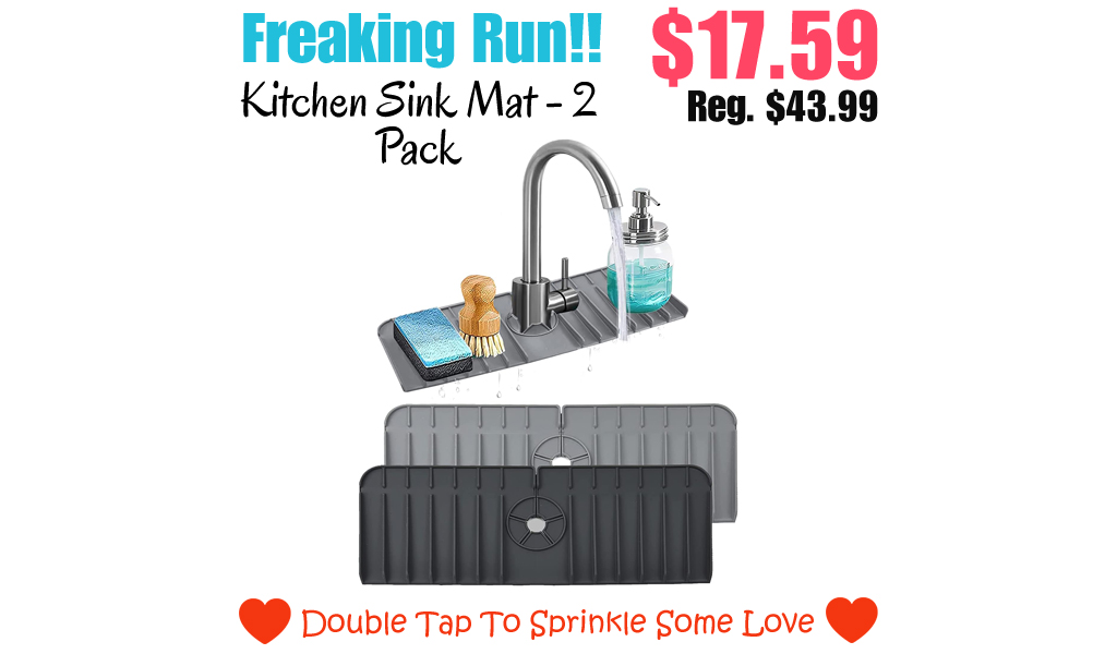 Kitchen Sink Mat - 2 Pack Only $17.59 Shipped on Amazon (Regularly $43.99)