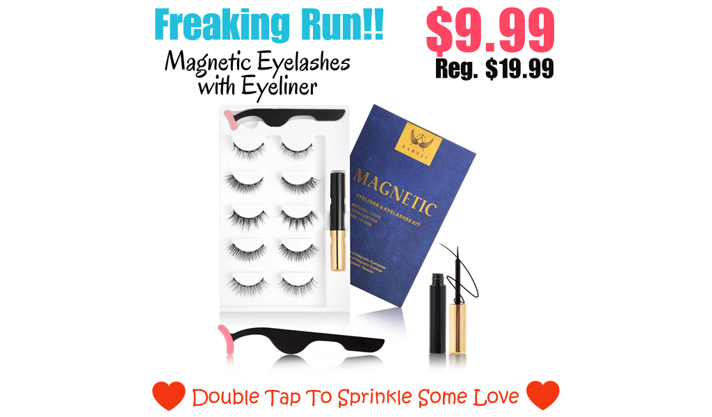 Magnetic Eyelashes with Eyeliner Only $9.99 Shipped on Amazon (Regularly $19.99)