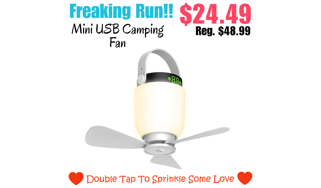 Mini USB Camping Fan Only $24.49 Shipped on Amazon (Regularly $48.99)