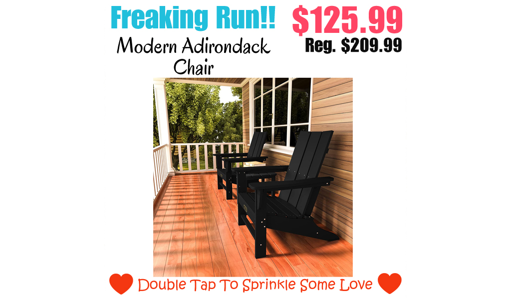 Modern Adirondack Chair Only $125.99 Shipped on Amazon (Regularly $209.99)