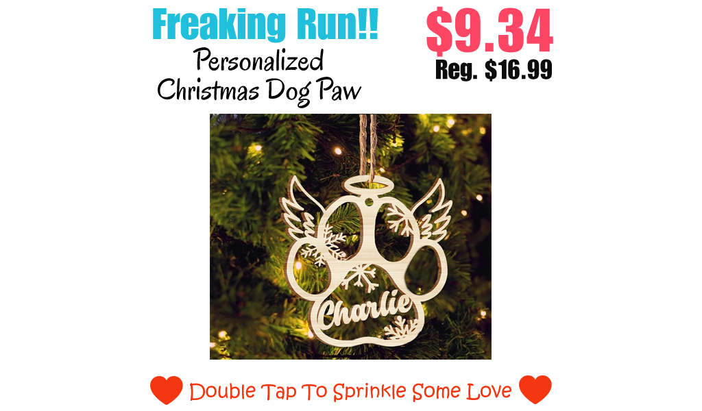 Personalized Christmas Dog Paw Only $9.34 Shipped on Amazon (Regularly $16.99)