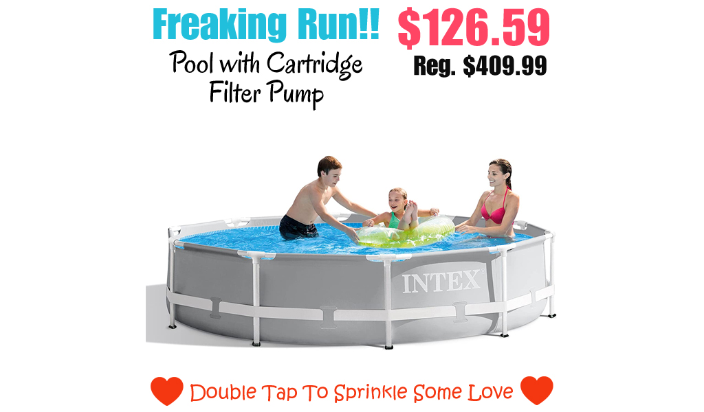 Pool with Cartridge Filter Pump Only $126.59 Shipped on Amazon (Regularly $409.99)