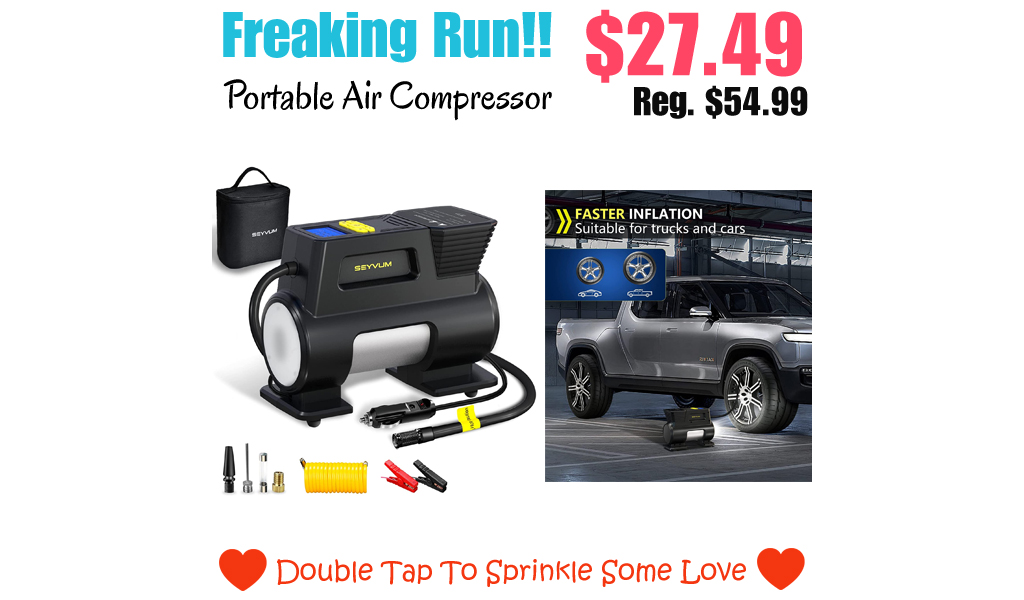 Portable Air Compressor Only $27.49 Shipped on Amazon (Regularly $54.99)