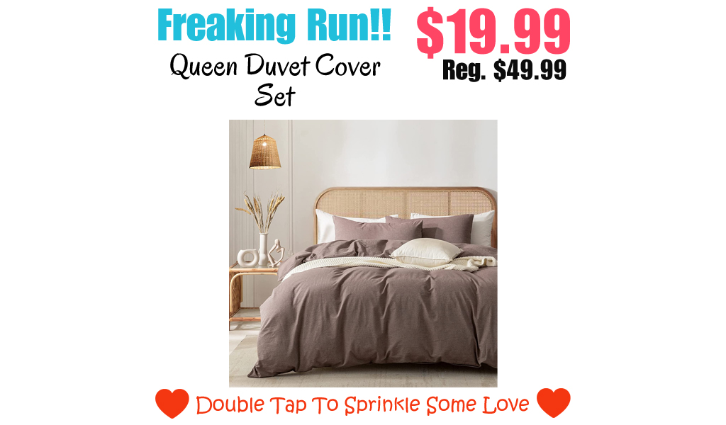 Queen Duvet Cover Set Only $19.99 Shipped on Amazon (Regularly $49.99)