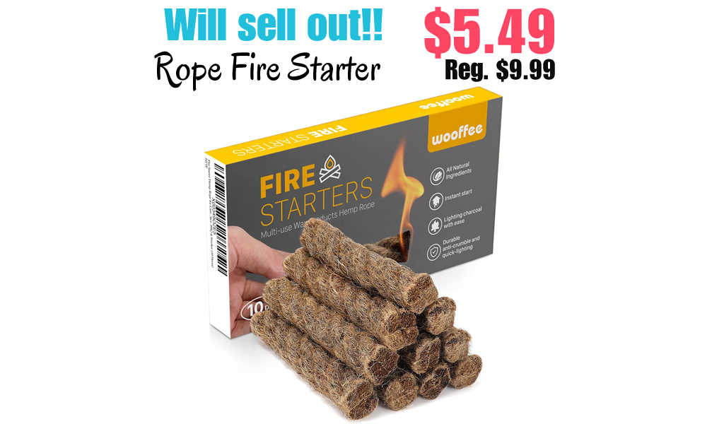 Rope Fire Starter Only $5.49 Shipped on Amazon (Regularly $9.99)