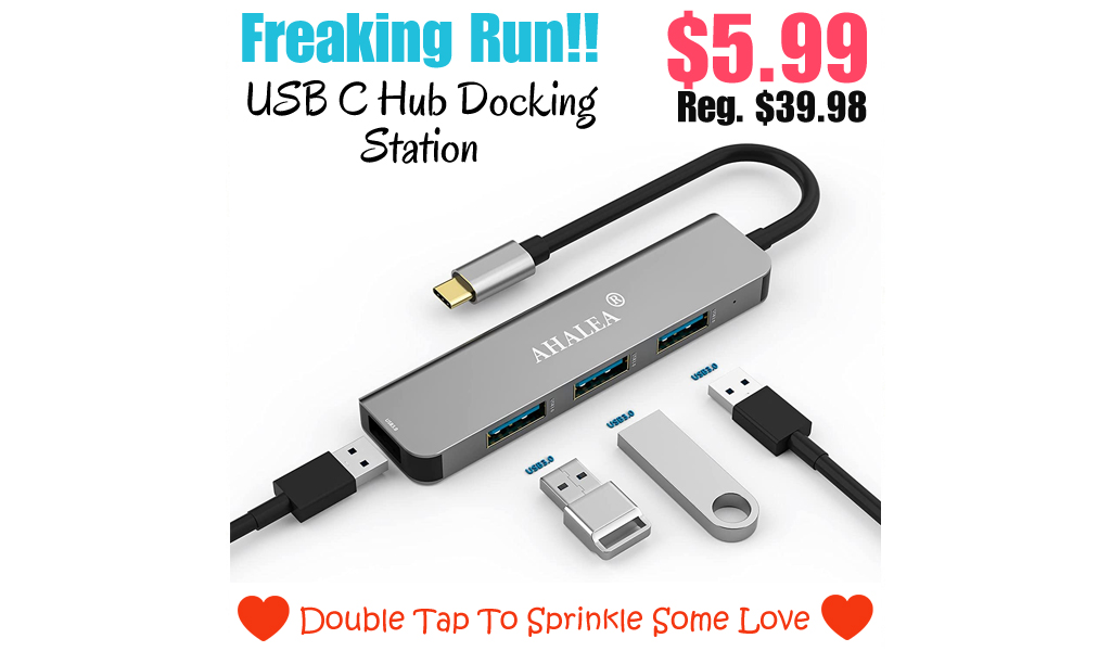 USB C Hub Docking Station Only $5.99 Shipped on Amazon (Regularly $39.98)