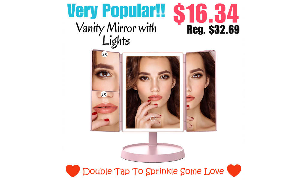 Vanity Mirror with Lights Only $16.34 Shipped on Amazon (Regularly $32.69)